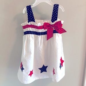 Red, white & blue dress 2T